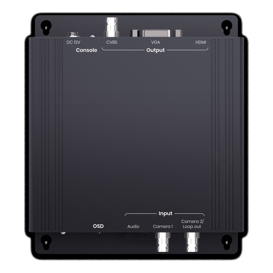 SC&amp;T AD001HD4-4K Преобразователь-разветвитель HDTVI/AHD/HDCVI/CVBS в HDMI/VGA/CVBS с эмбеддером аудио