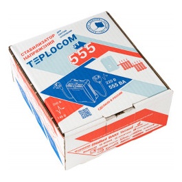 Бастион Teplocom ST-555 стабилизатор сетевого напряжения 220В, 555ВА, Uвх. 145-260 В