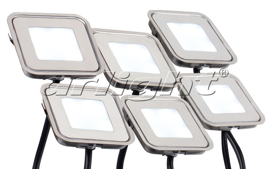 Набор KT-S-6x0.6W LED Day White 12V (квадрат)