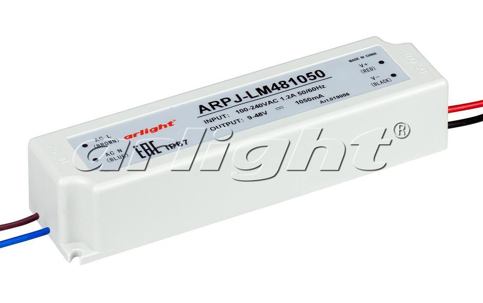 Блок питания ARPJ-LM481050 (50W, 1050mA)