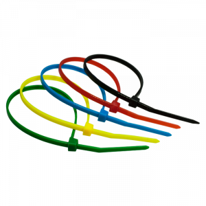 Стяжка нейлоновая 2,5х100мм 5 цветов (100шт), 06-1014