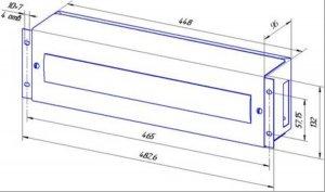 NT PANEL ASSEMBLY 3U G, серая (127794)