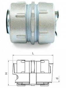 Муфта соединительная для металлорукава МСМ-38 (zeta40814)