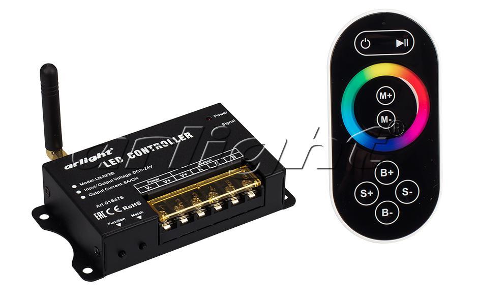 Контроллер LN-RF8B(5-24V,120-576W,ПДУ сенсор 2.4G)
