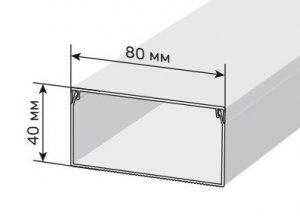 Короб 80х40 ЭЛЕКОР (CKK10-080-040-1-K01-010)