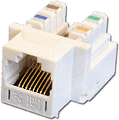 Модуль Keystone, RJ45, UTP, кат.5E, 110, цветные