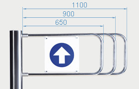 Створка PERCo-AG-900 для стойки калитки