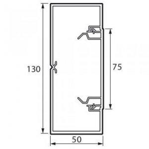 Кабель-канал 130x50 мм METRA (638082)