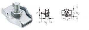 Зажим 4 мм Simplex для троса
