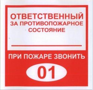 Плёнка (В 02) ответственный за противопожарное состояние (200х200)