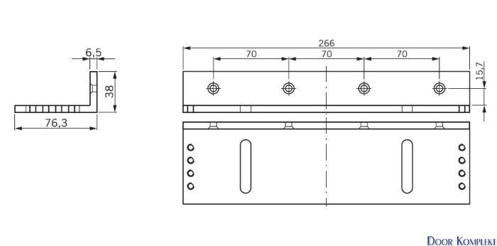 L-кронштейн для EMC 1200 ALH и EMC 1200-2 ALH